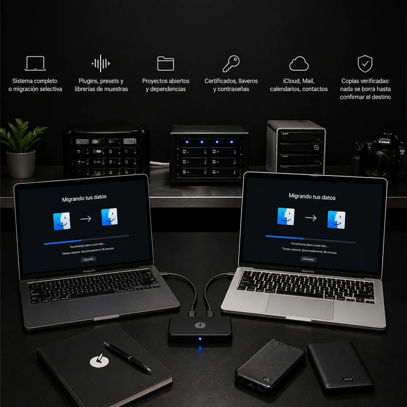 Migración profesional de datos entre Macs