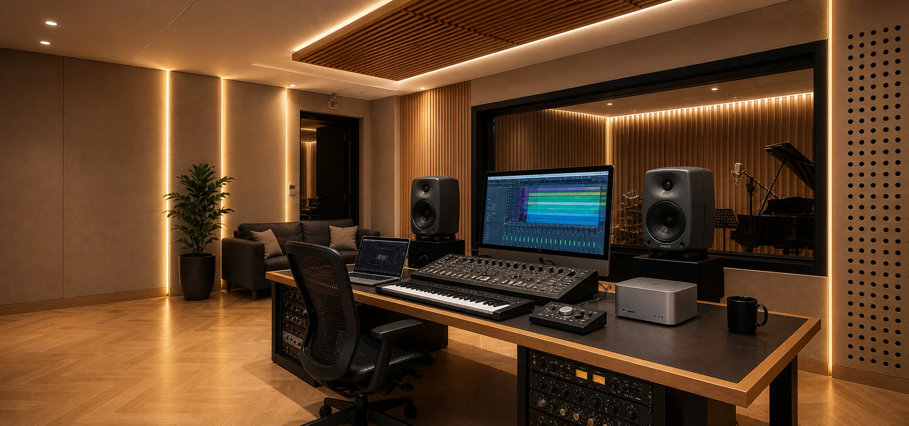 Construcción de estudios de grabación profesional con acondicionamiento acústico — MacMan